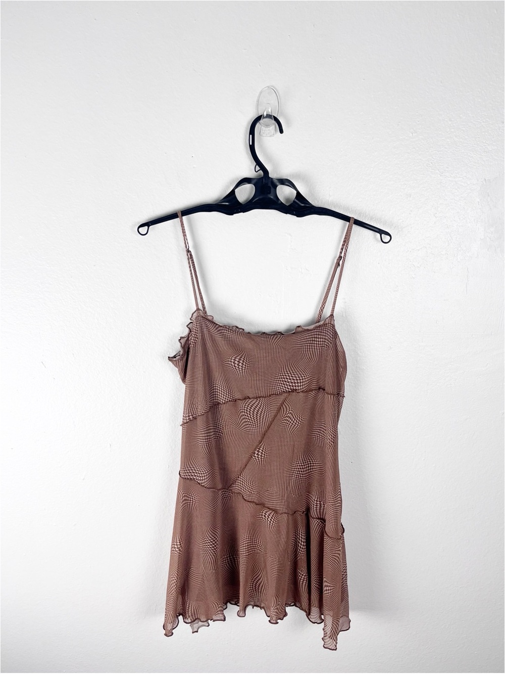 URBAN OUTFITTERS Moxie Mesh Asymmetrical Hem Spaghetti Straps Slip Dress Medium